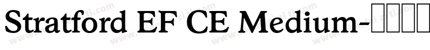 Stratford EF CE Medium字体转换